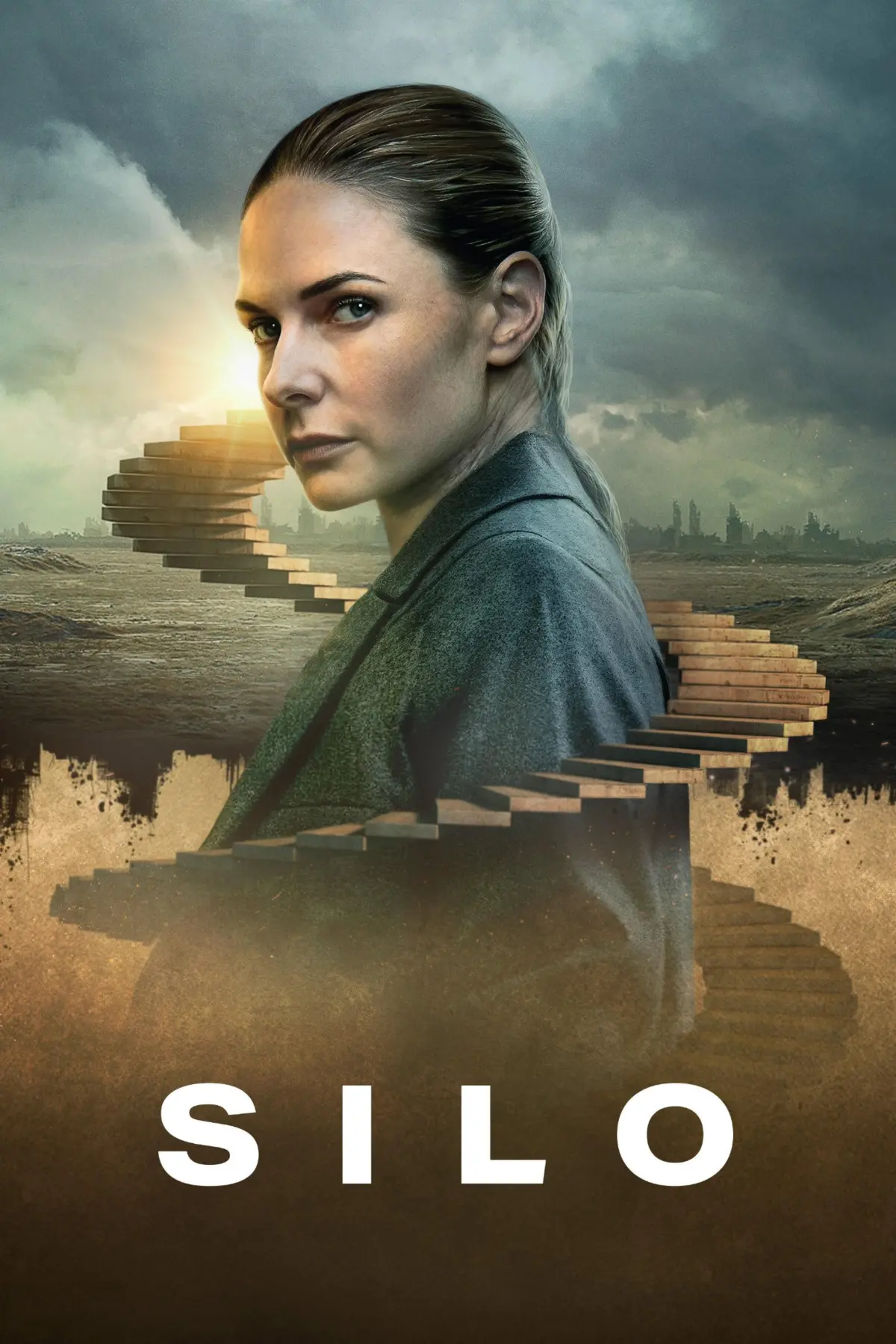 Juliette أمام السلالم الهابطة داخل الـSilo